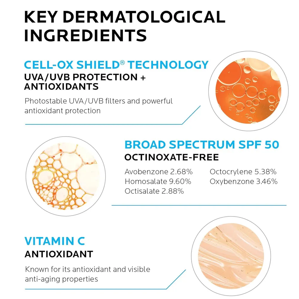 SÉRUM ANTIOXIDANTE CON SPF ANTHELIOS AOX LA ROCHE-POSAY 1 OZ / 30 ML