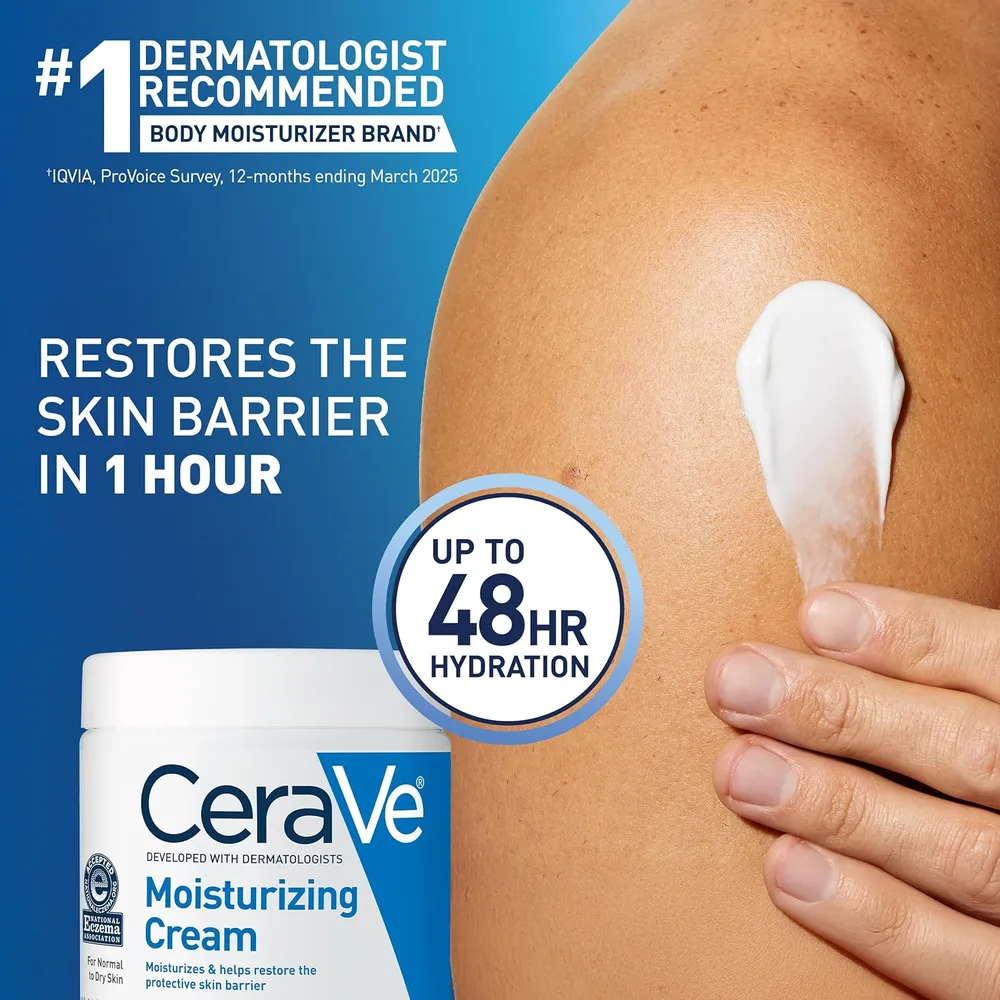 CERAVE CREMA HIDRATANTE CORPORAL Y FACIAL PARA PIEL SECA 19 OZ / 539 GR