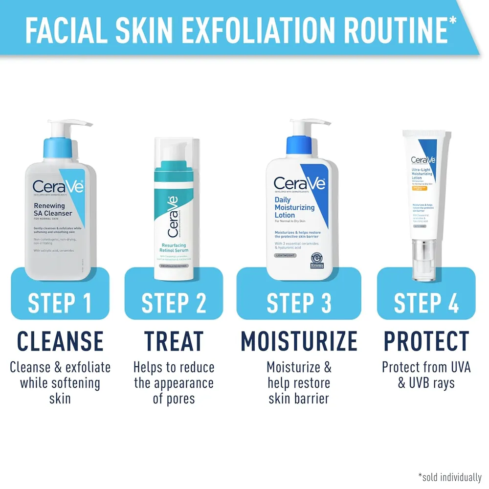 CERAVE LIMPIADOR RENOVADOR CON ÁCIDO SALICÍLICO EXFOLIANTE 8 OZ / 237 ML