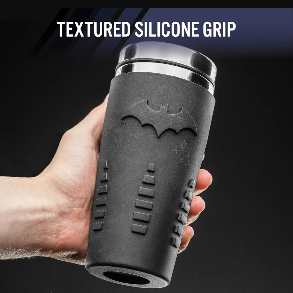 Paladone Batman taza de viaje acero inoxidable 15 oz / 444 ml oficial