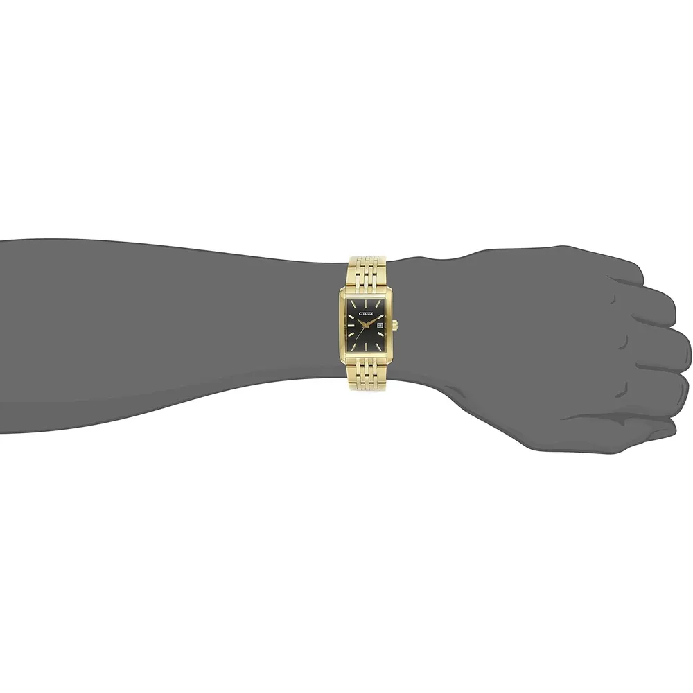 Citizen BH1673-50E reloj clásico de cuarzo para hombre en acero inoxidable | 26 mm - Oro/negro