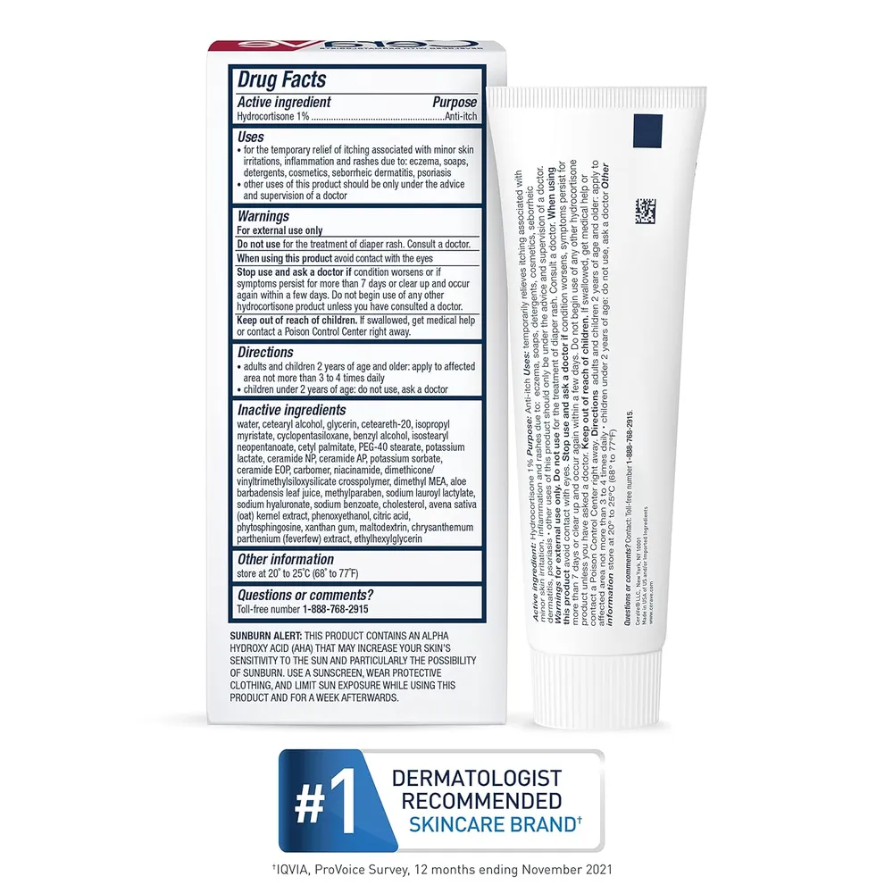 CERAVE CREMA ANTIPICAZÓN CON HIDROCORTISONA 1 OZ / 28 GR