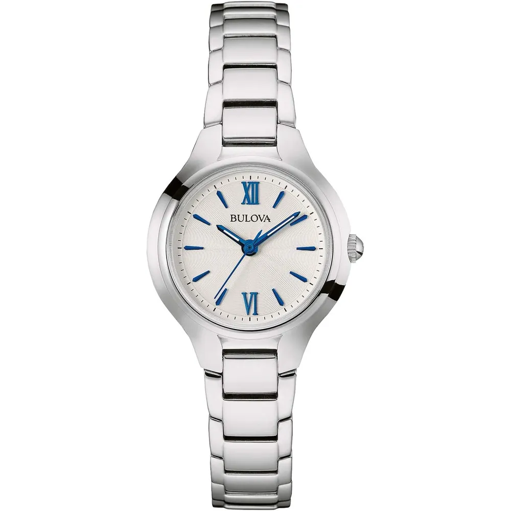 Bulova reloj clásico vestir mujer 3 agujas de cuarzo acero | Plata