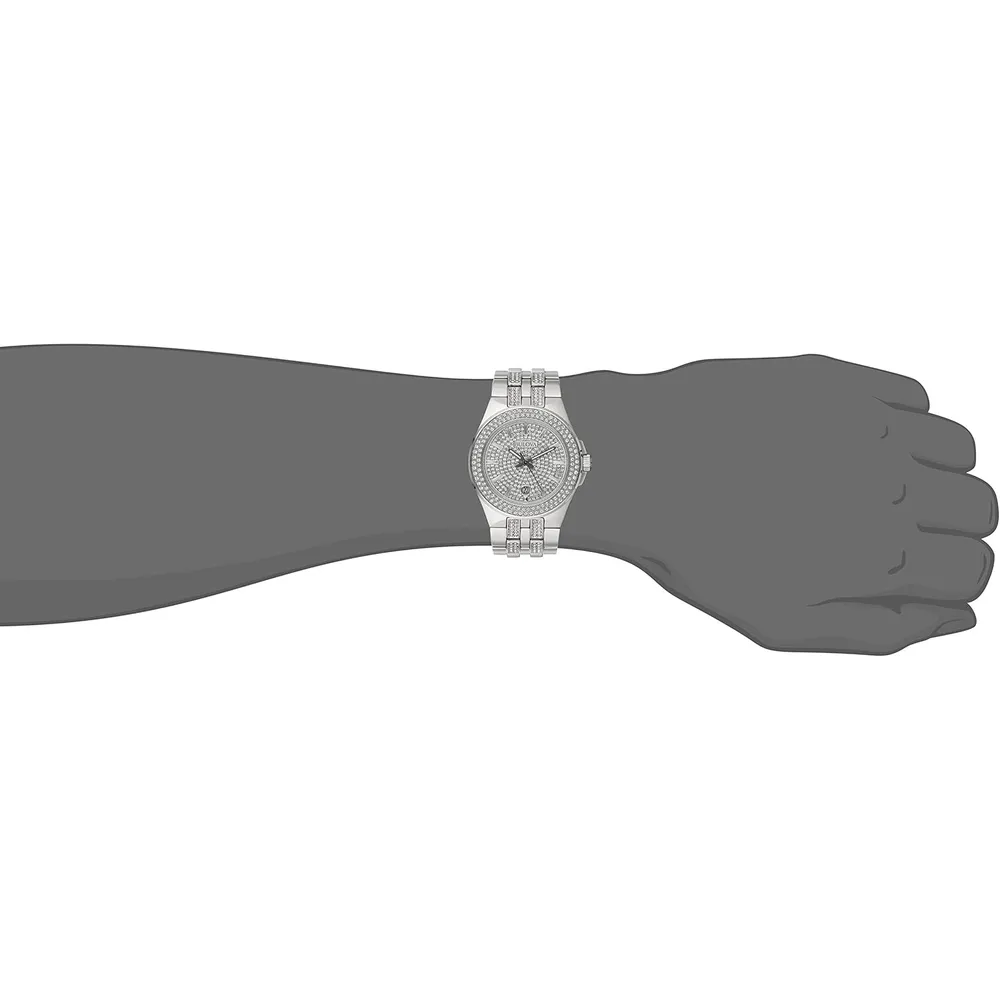 Bulova reloj para hombre de acero inoxidable con cuarzo y cristales | Plata