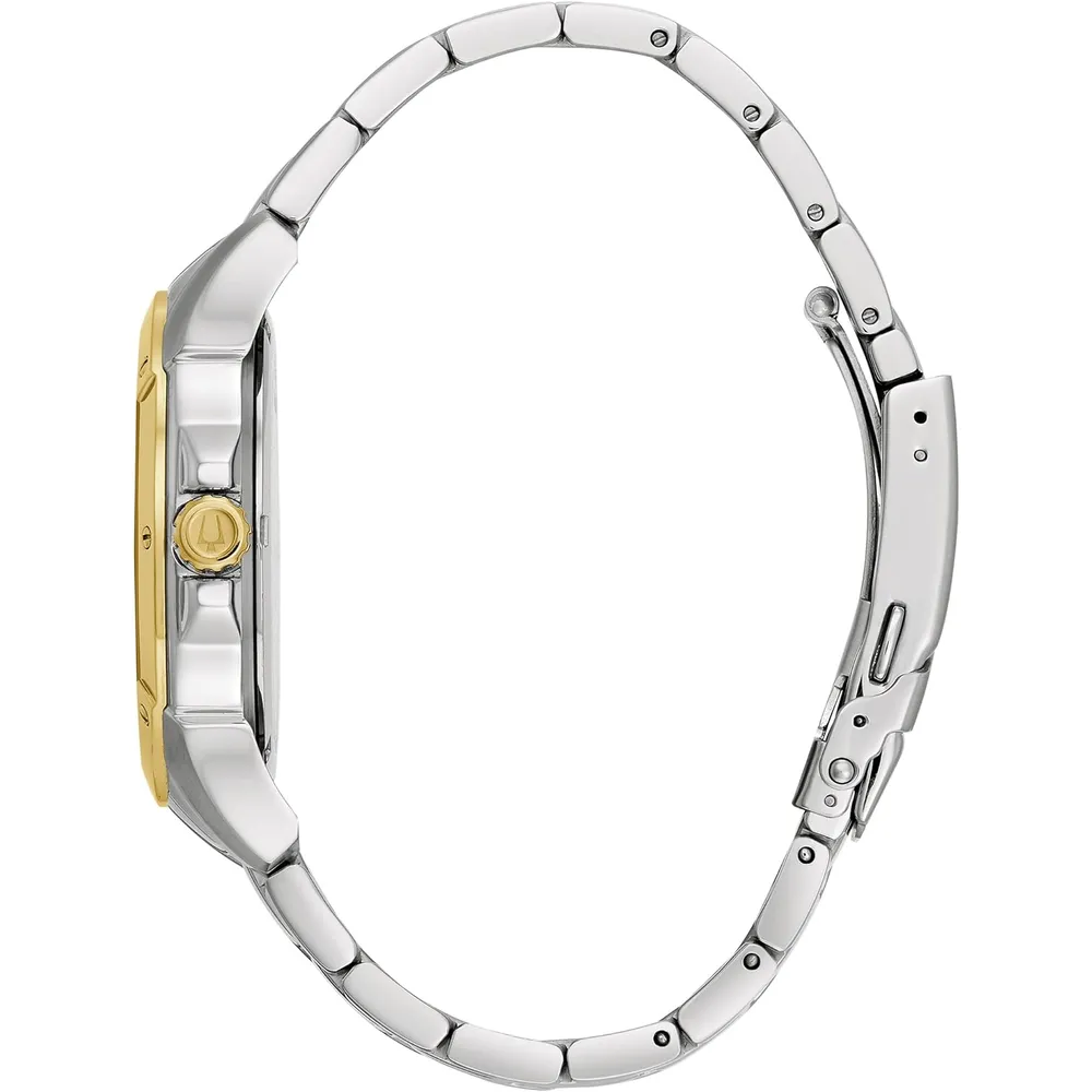 Bulova reloj clásico automático para hombre con esfera esqueletizada | Oro/Negro/Plateado