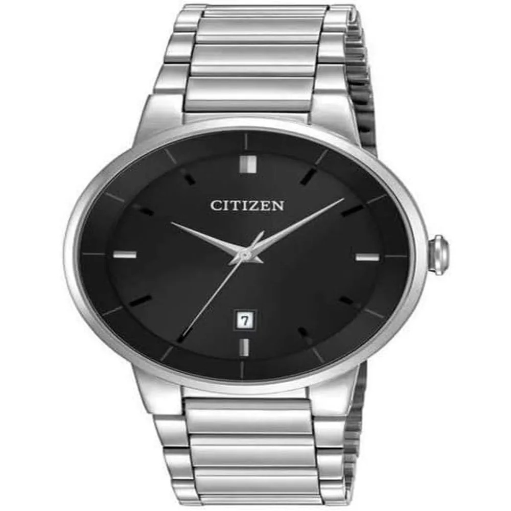 Citizen BI5010-59E reloj analógico con esfera negra | Plateado