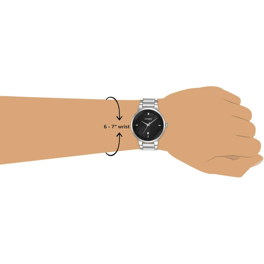 Citizen BI5010-59E reloj analógico con esfera negra | Plateado