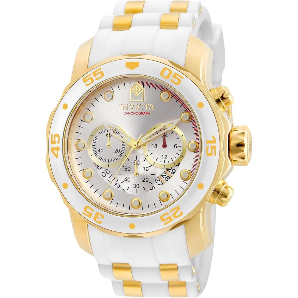 Reloj Invicta Pro Diver para hombre acero inoxidable analógico movimiento de cuarzo | Oro