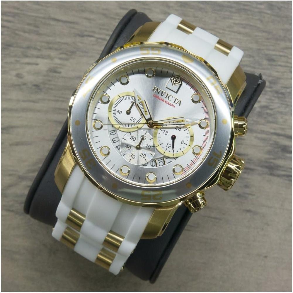 Reloj Invicta Pro Diver para hombre acero inoxidable analógico movimiento de cuarzo | Oro