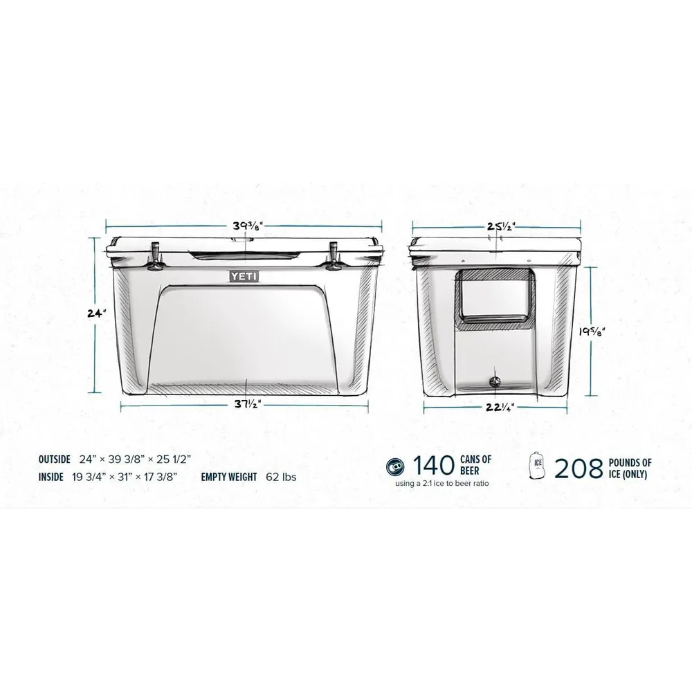 b0118apvea_3_webp.webp YETI Tundra 210 Cooler Portátil | Blanco