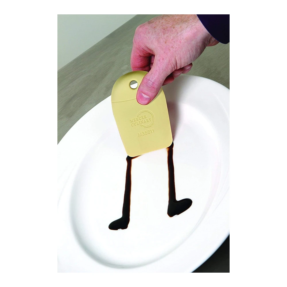 MERCER CULINARY CUÑA DE REVESTIMIENTO DE BORDE LISO DE SILICONA - AMARILLO CLARO