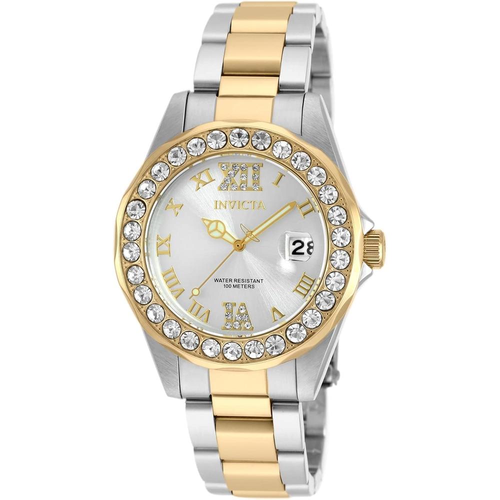 Reloj Invicta Pro Diver para mujer acero inoxidable | Oro y Plateado
