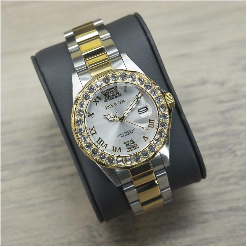 Reloj Invicta Pro Diver para mujer acero inoxidable | Oro y Plateado