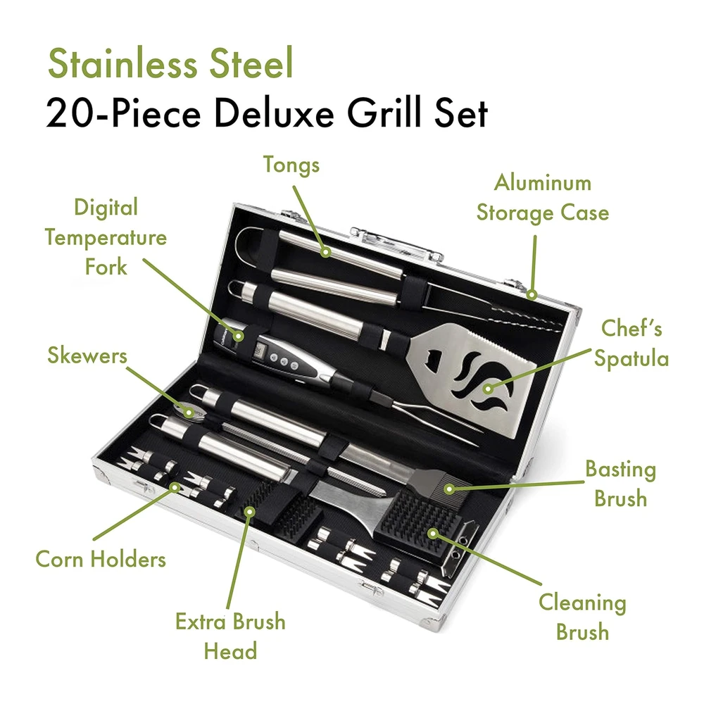 Juego de 14 Piezas para Parrilla Cuisinart de Acero Inoxidable - Plateado