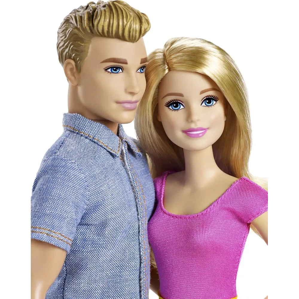 BARBIE y KEN pack de 2 muñecas 11"/28 cm con accesorios