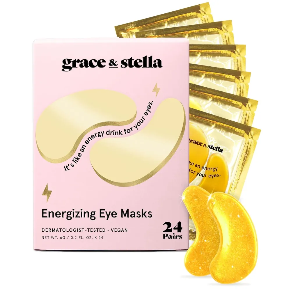 Mascarilla contorno de ojos 24 pares Grace & Stella | Dorado