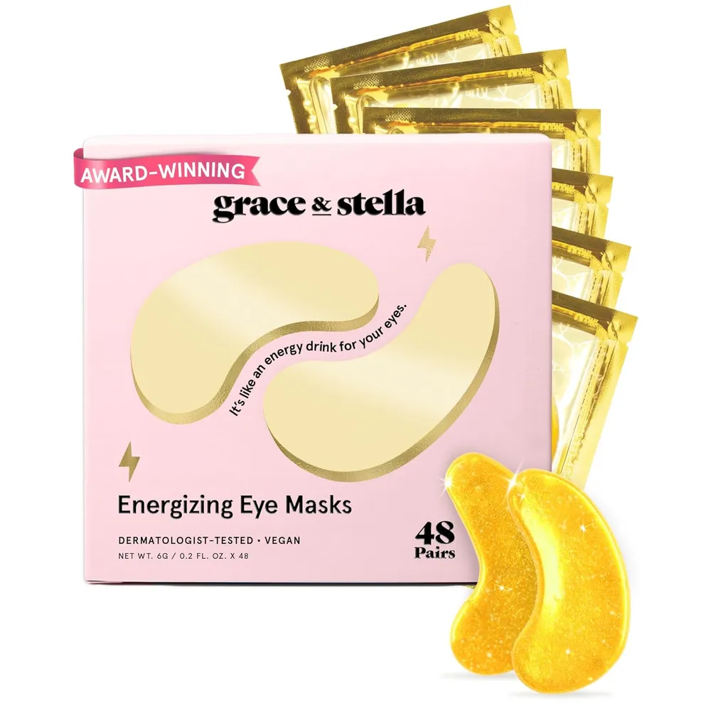Mascarilla contorno de ojos 48 pares Grace & Stella | Dorado