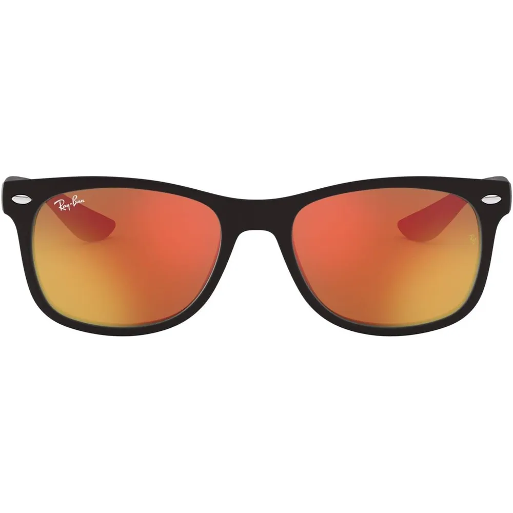 Ray-Ban Junior RJ9052S Gafas de sol para niños | Black / Brown Mirror Orange II