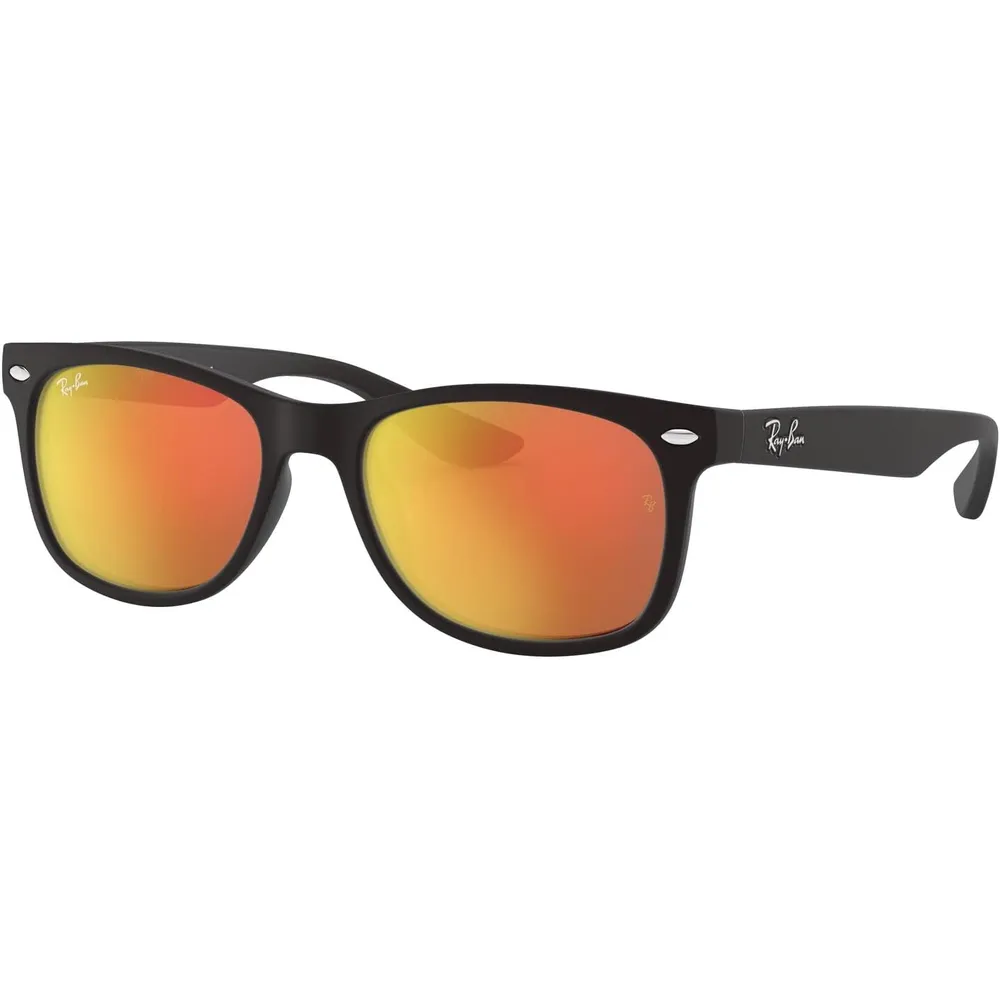 Ray-Ban Junior RJ9052S Gafas de sol para niños | Black / Brown Mirror Orange II
