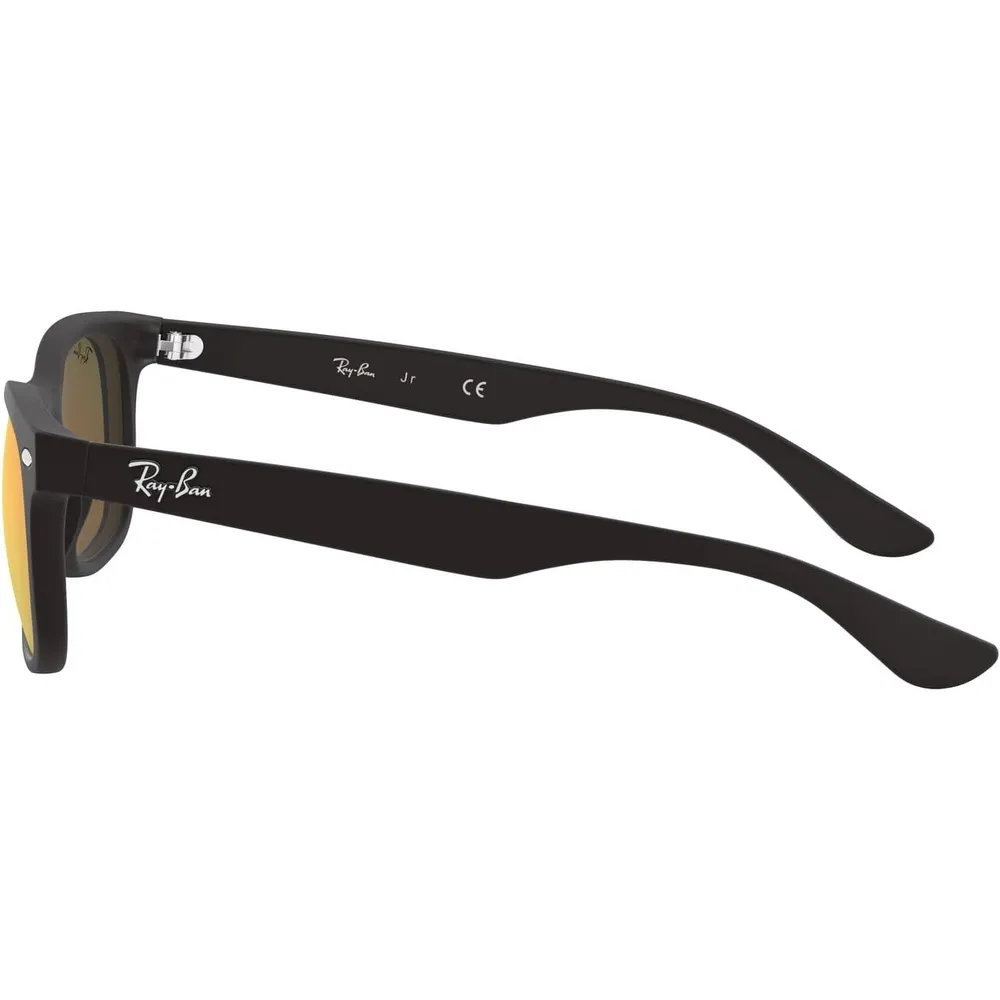 Ray-Ban Junior RJ9052S Gafas de sol para niños | Black / Brown Mirror Orange II