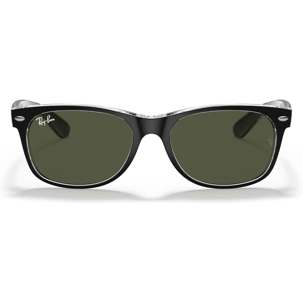 b015l2ldcu_2_webp.webp Ray-Ban RB2132 New Wayfarer Gafas de sol para hombre | Black on Transparent / Green III