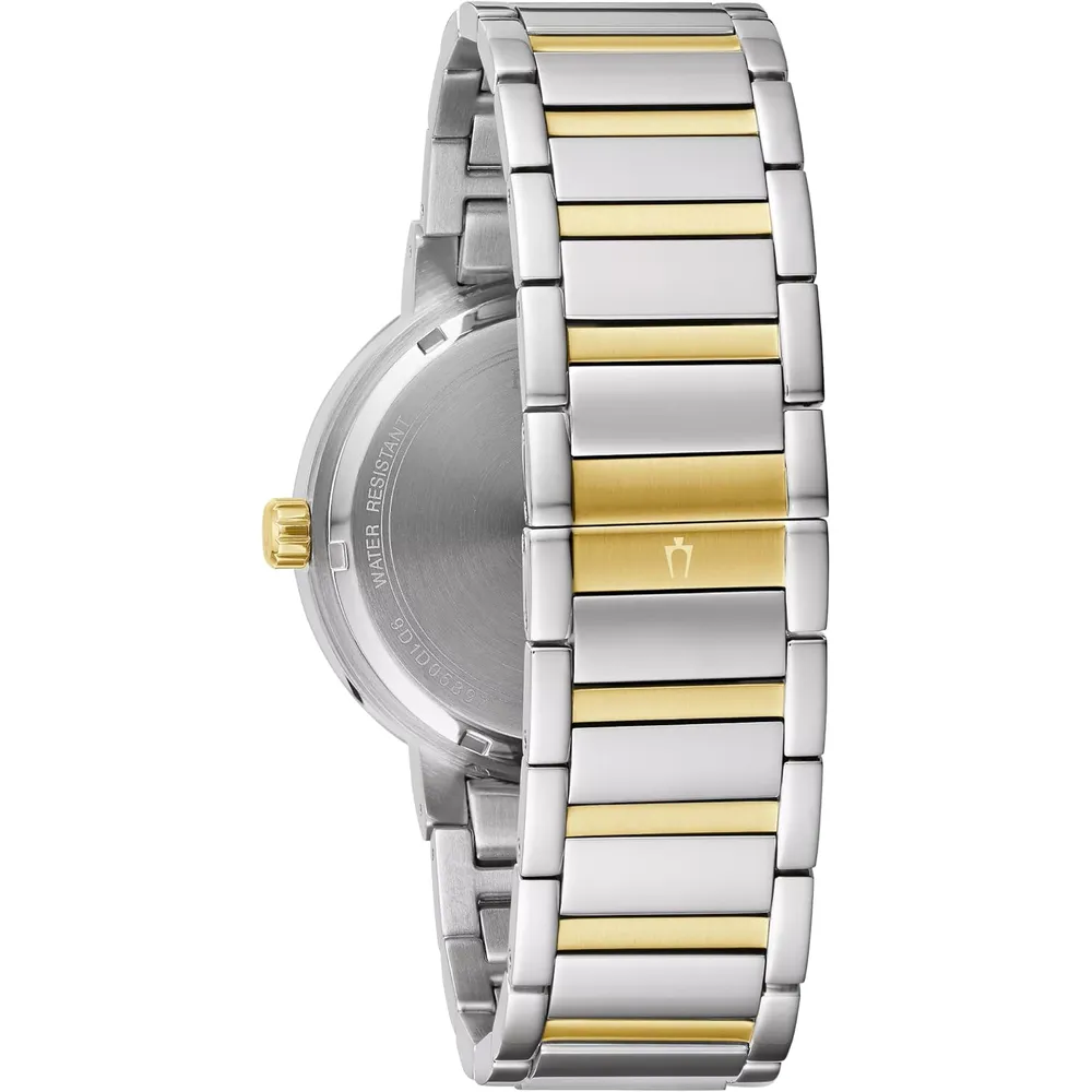 Bulova reloj multifuncional moderno para hombre de acero inoxidable | Oro/Plata