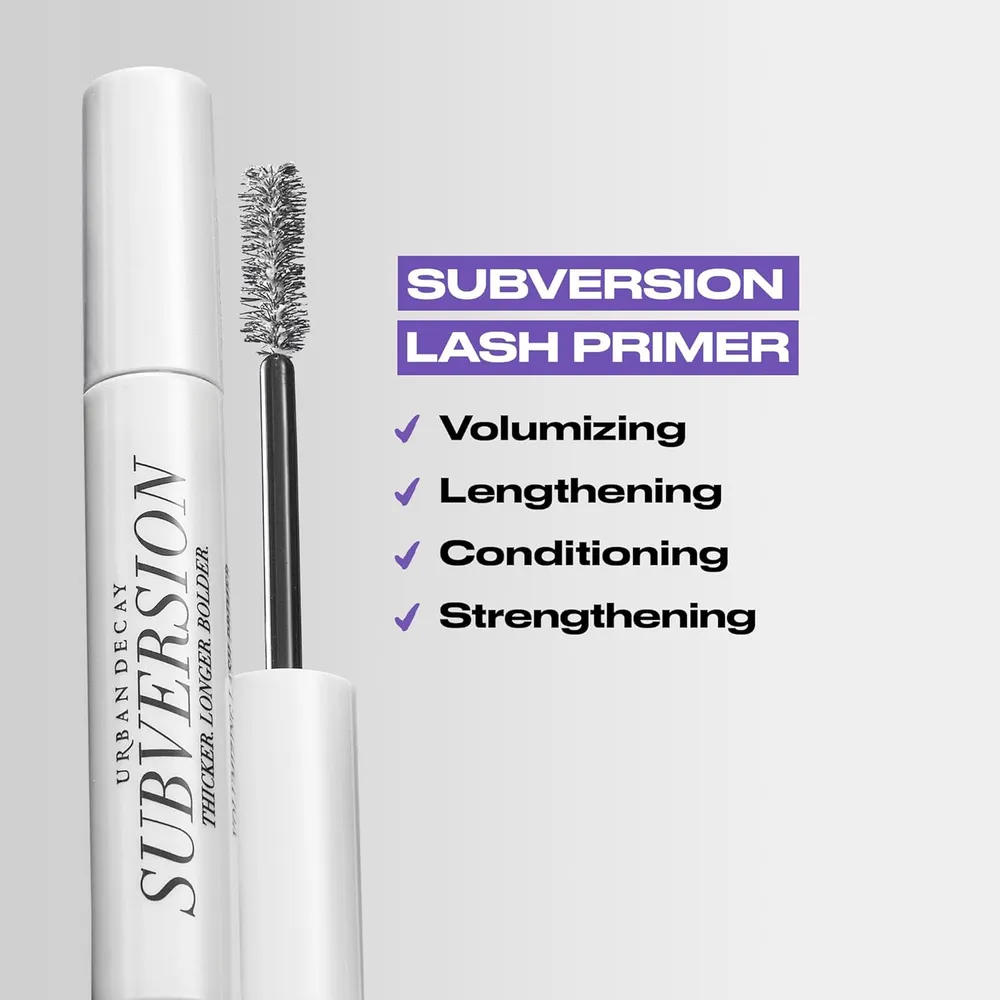 Urban Decay Prebase de Pestañas Subversion 0.28 oz Volumen y Cuidado con Pantenol y Vitamina E|Blanco