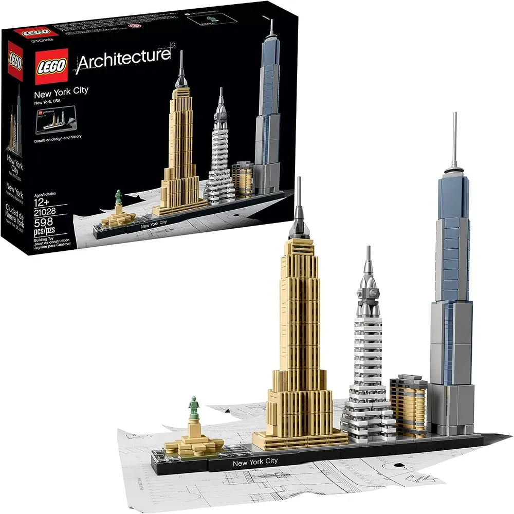 Lego Architecture ciudad de Nueva York set decorativo de exhibición