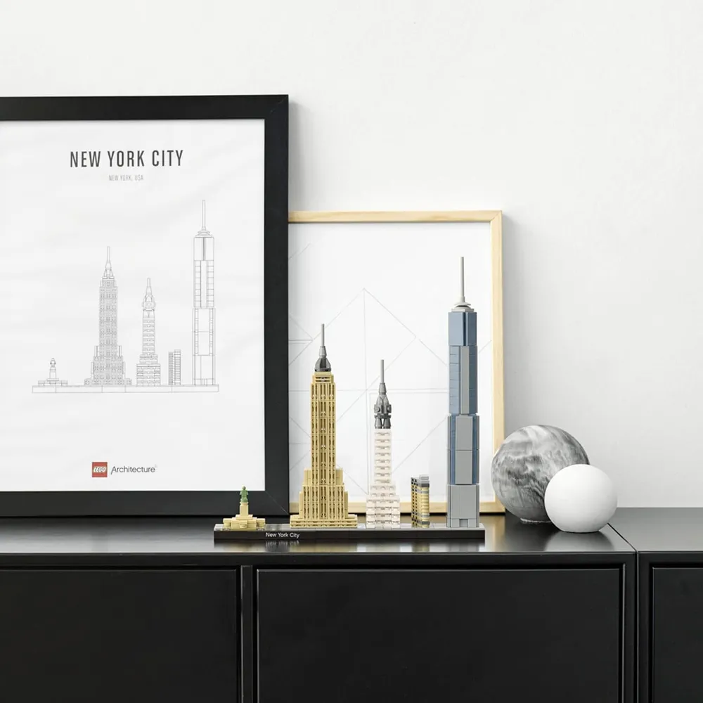 Lego Architecture ciudad de Nueva York set decorativo de exhibición