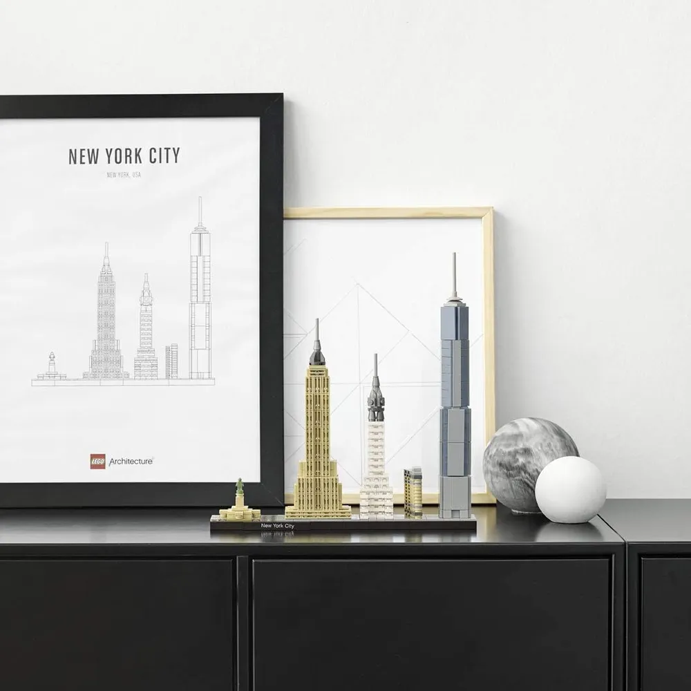 Lego Architecture ciudad de Nueva York set decorativo de exhibición