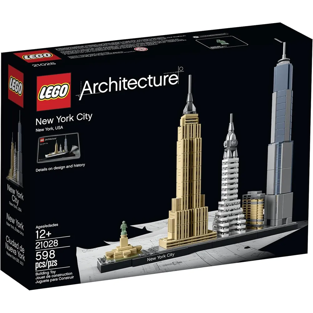 Lego Architecture ciudad de Nueva York set decorativo de exhibición