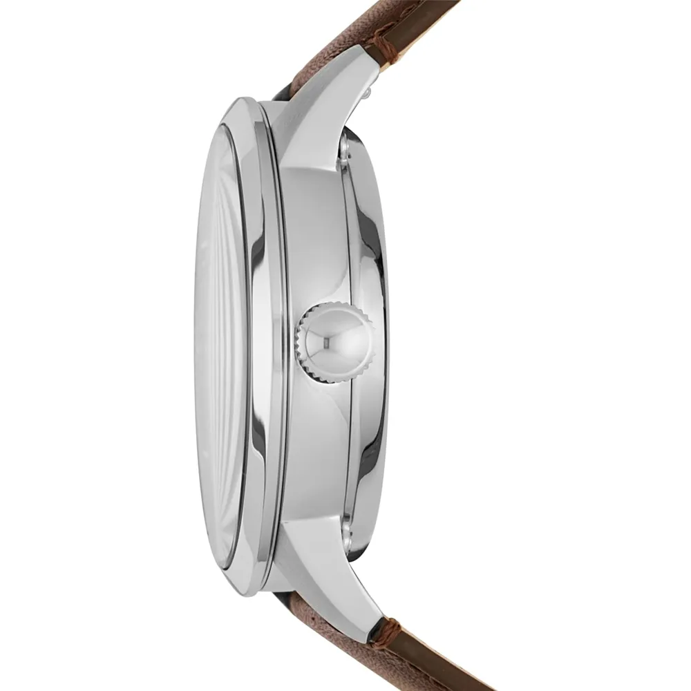 b0183nwfb2_1_webp.webp Fossil reloj automático Townsman para hombre, acero inoxidable | Azul/ Marrón