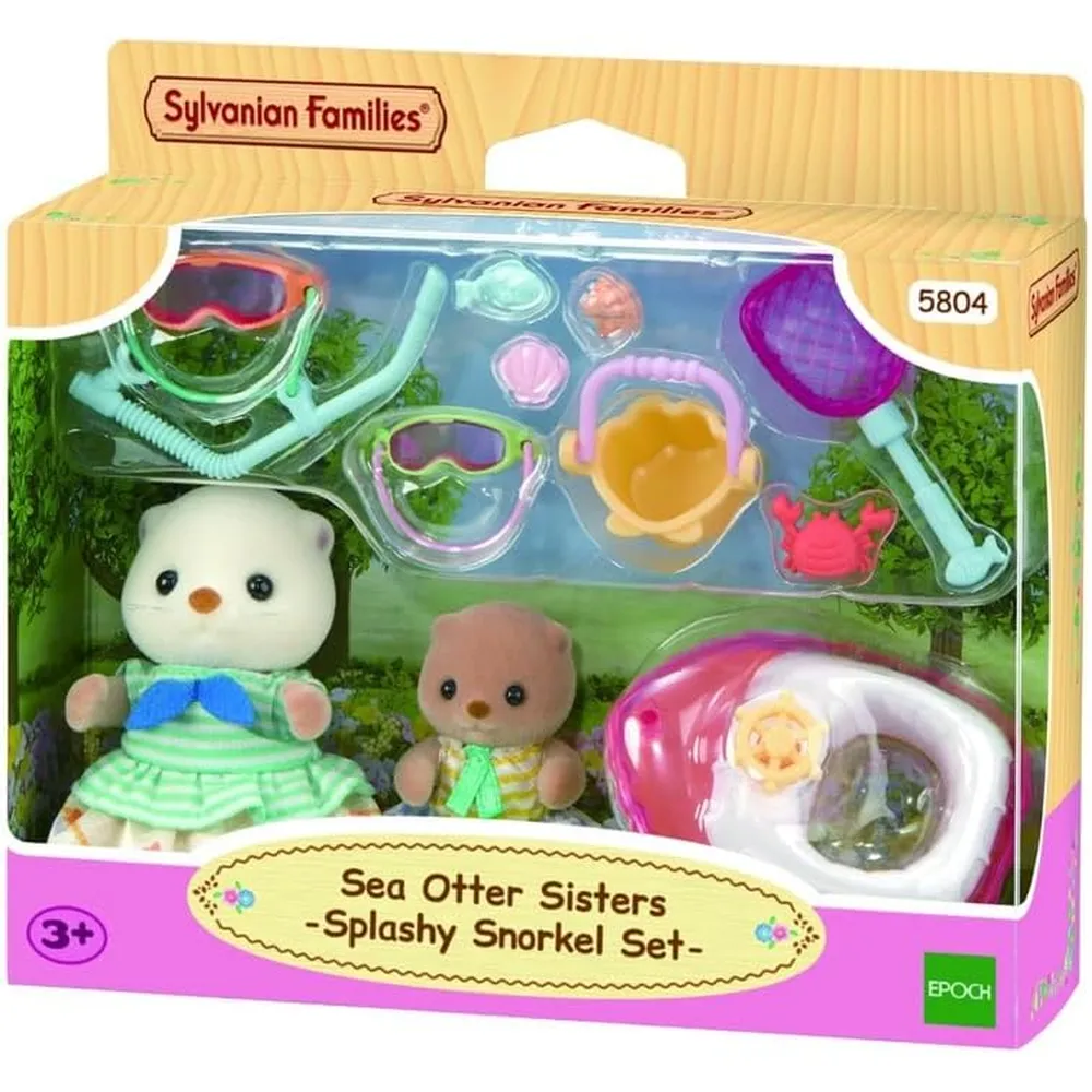 MUÑECA SYLVANIAN FAMILIES HERMANAS NUTRIA DE MAR