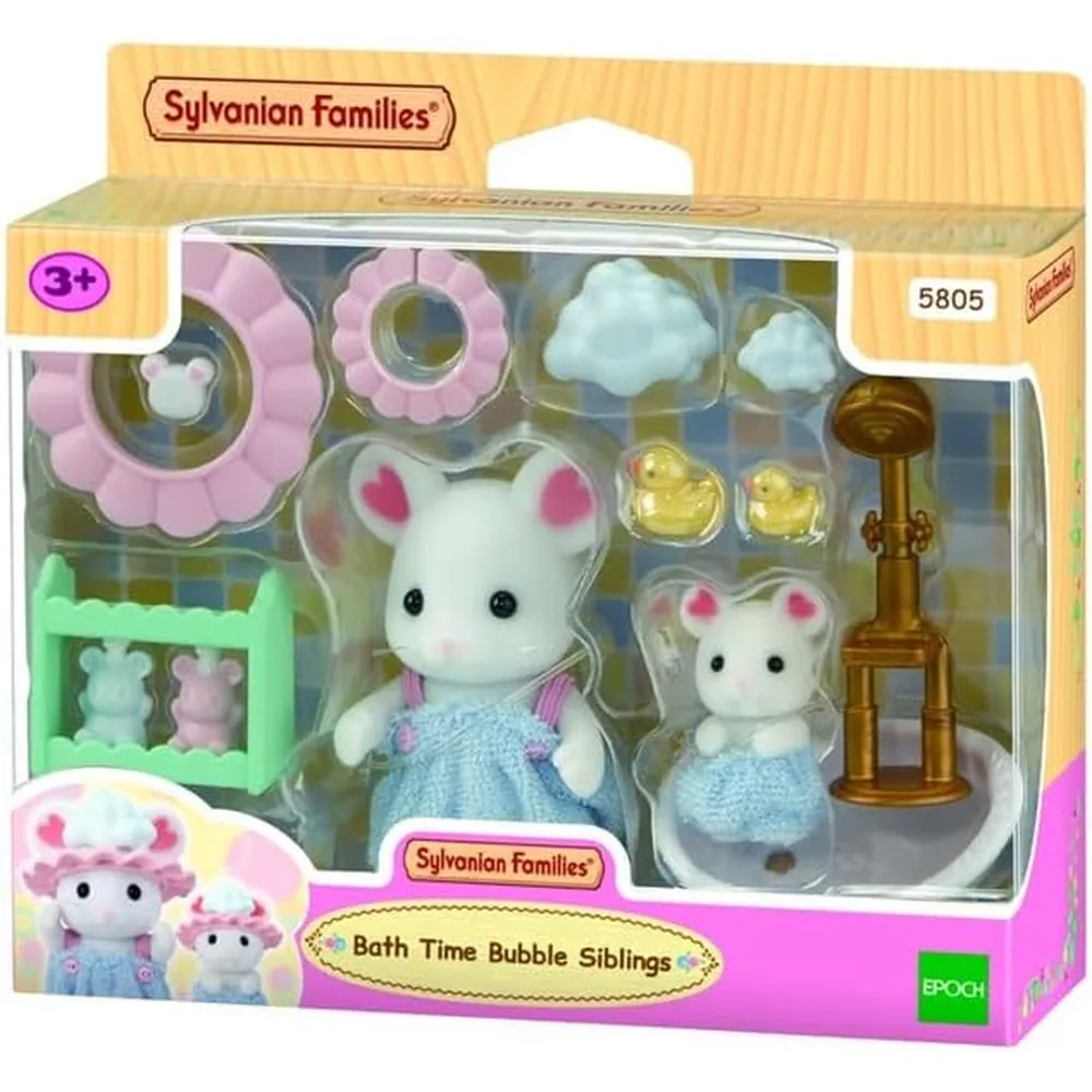 SET SYLVANIAN FAMILIES BAÑO CON BURBUJAS