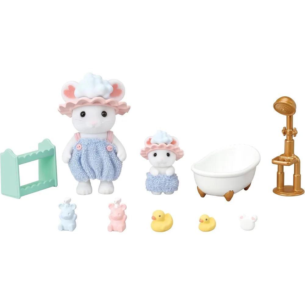 SET SYLVANIAN FAMILIES BAÑO CON BURBUJAS