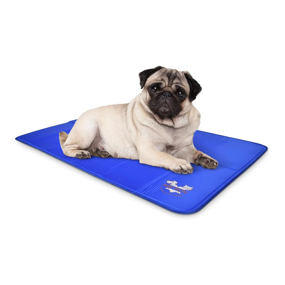 Alfombrilla de Auto Refrigeración para Mascotas para Perreras - Cajones y Camas- Arf Pets - Azul