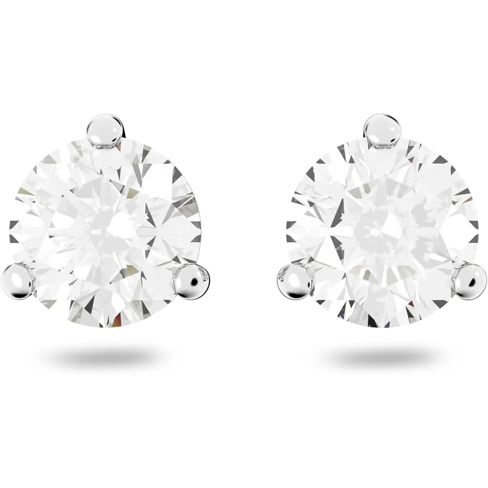 SWAROVSKI ARETES STUD REDONDO STILLA ACABADO RODIO PARA MUJER | PLATEADO