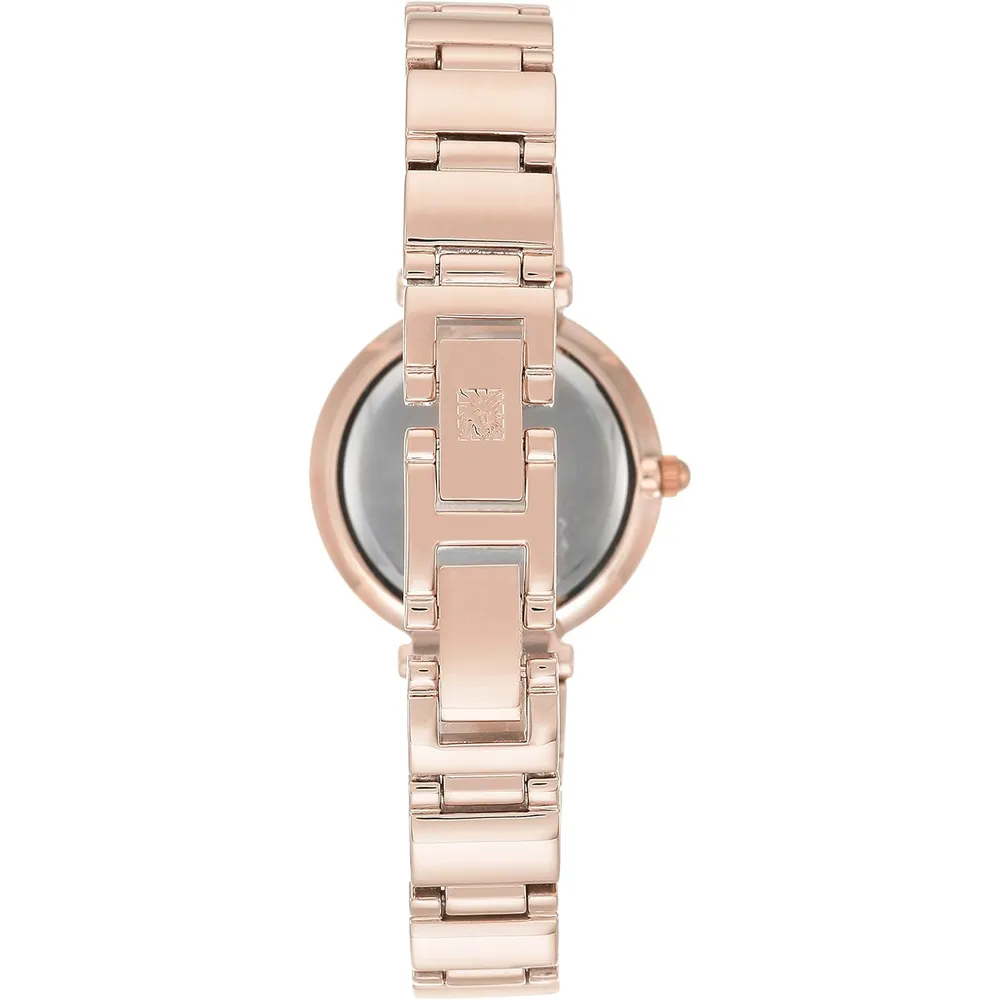 Anne Klein AK/2434EMGB reloj con diamante verdadero y pulsera para mujer | 28 mm - Oro Rosa