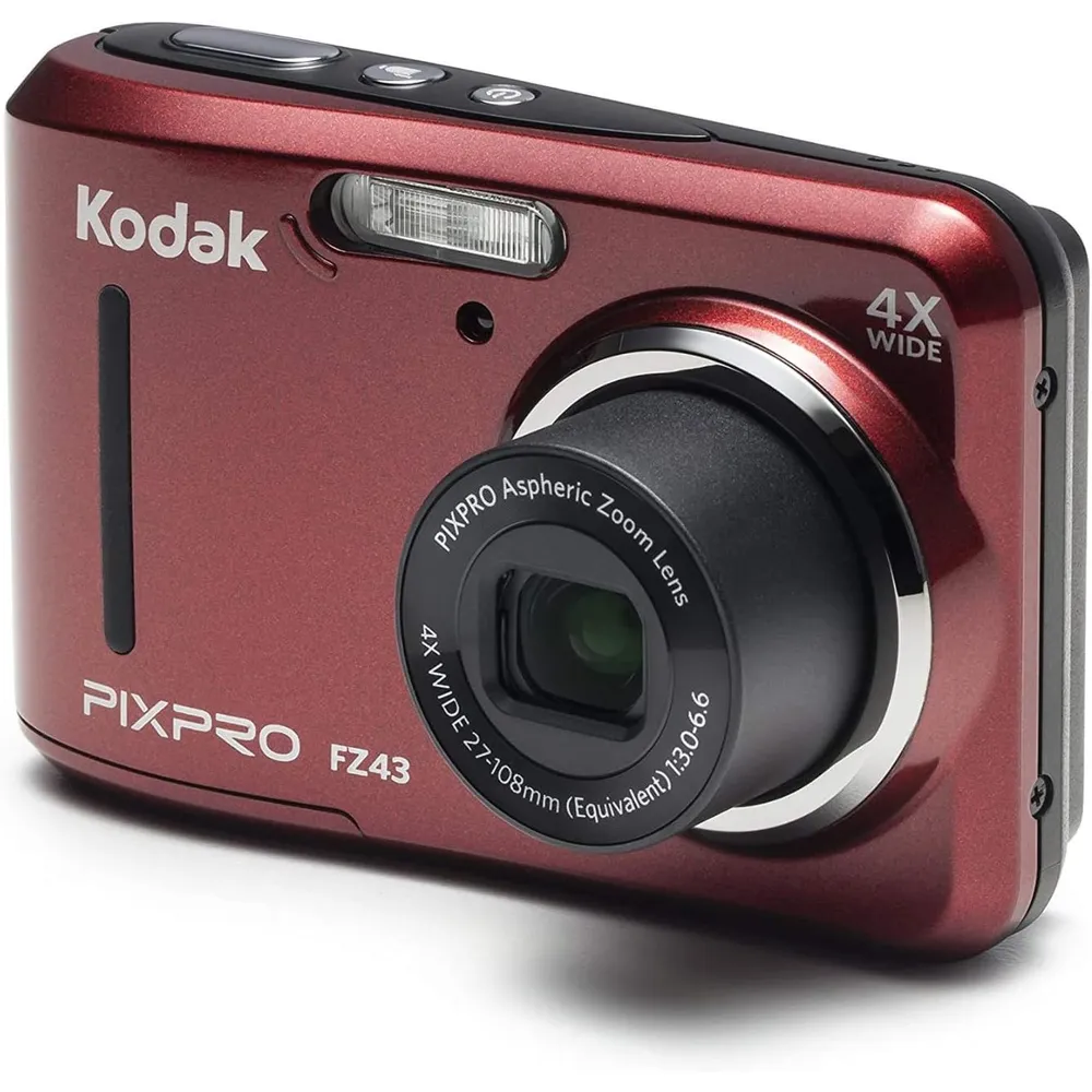 Kodak PixPro FZ43 cámara digital 16 MP zoom 4x LCD | Rojo