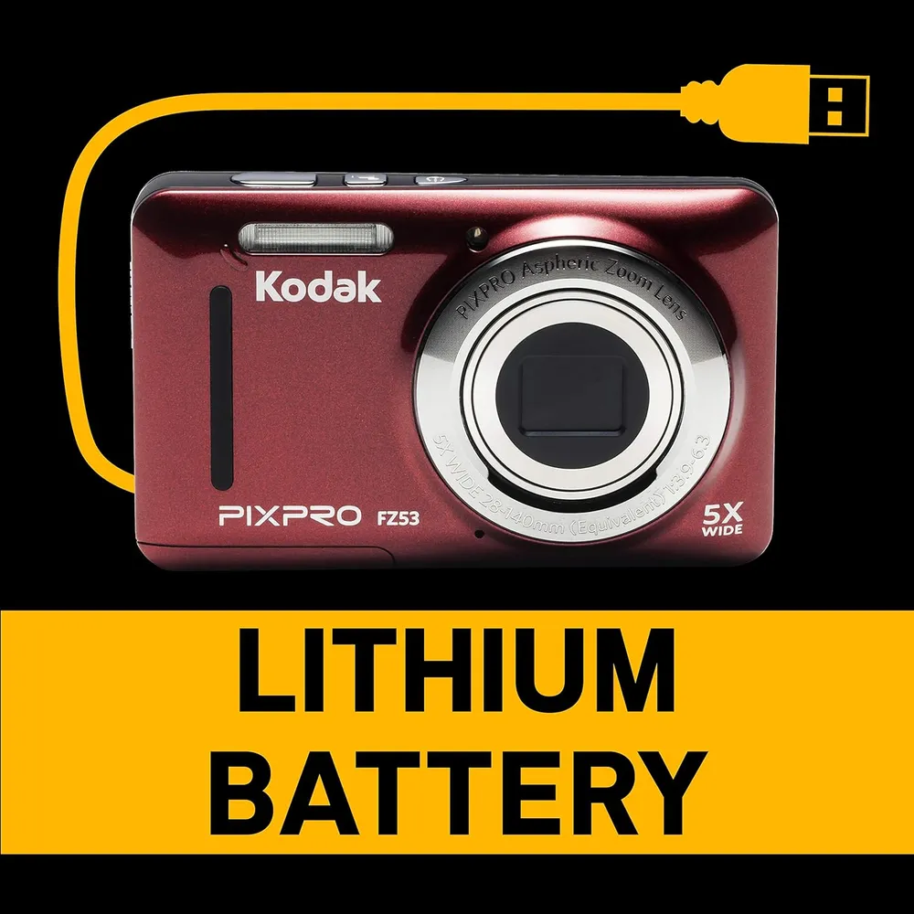 b019xll4f6_4_webp.webp Kodak PixPro FZ53 cámara digital 16 MP zoom 5x LCD | Rojo