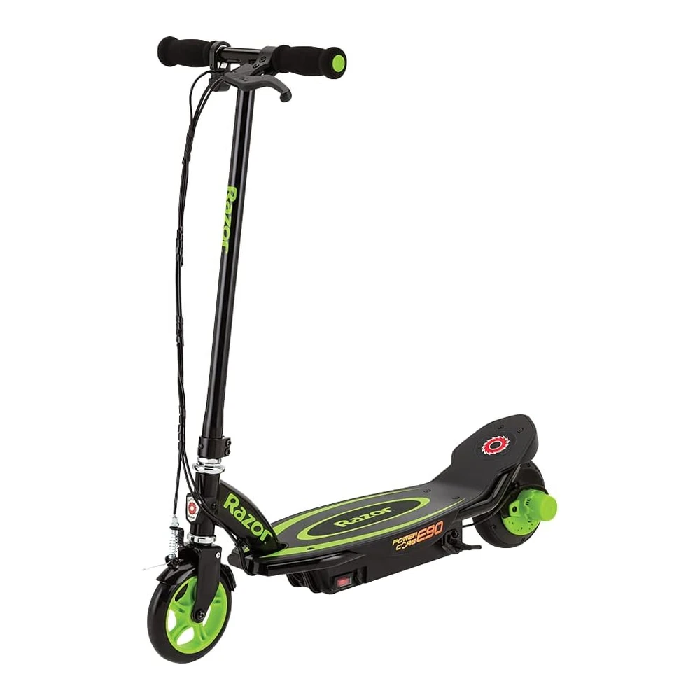 Razor Power Core E90 Scooter Eléctrico para niños - Motor de Cubo de 98 W - Hasta 10 Mph y 65 Min de Tiempo de Conducción