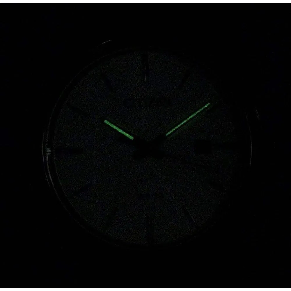 Citizen BI5000-01A reloj de cuarzo para hombre con correa de cuero negra | Negro