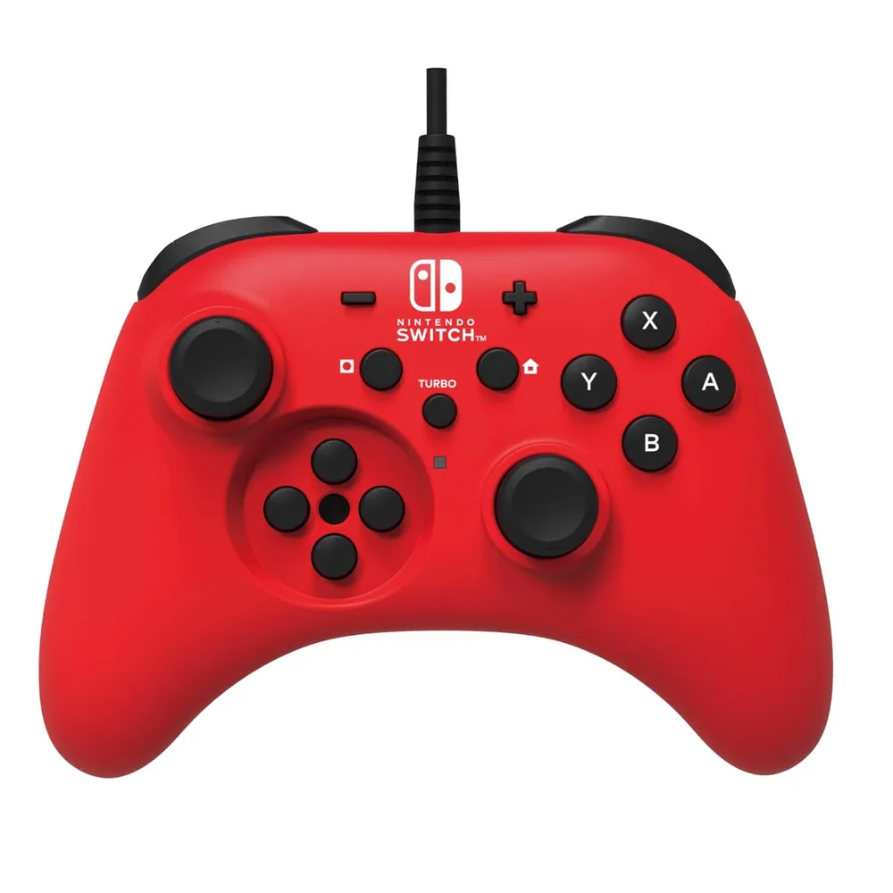 HoriPad Mando con Cable Rojo para Nintendo Switch - Licenciado por Nintendo