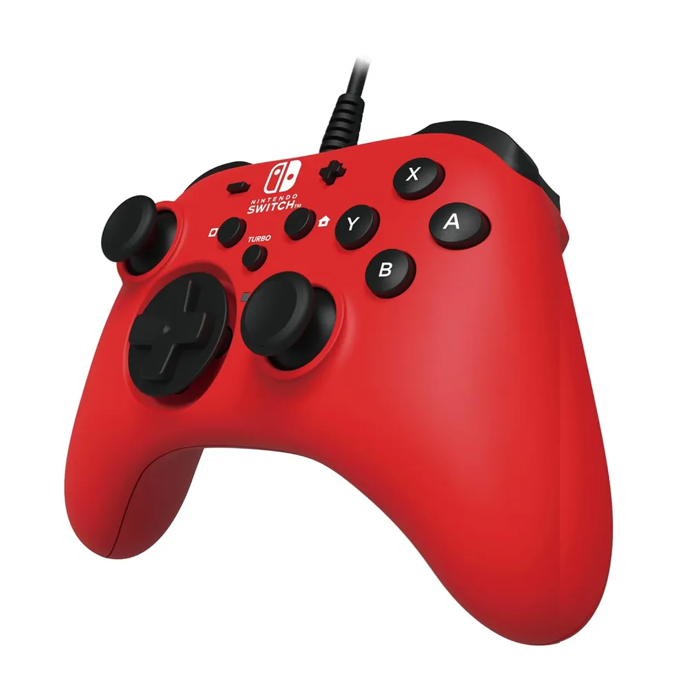 HoriPad Mando con Cable Rojo para Nintendo Switch - Licenciado por Nintendo