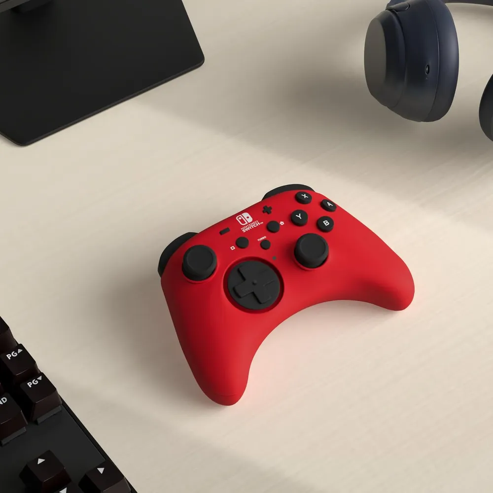 HoriPad Mando con Cable Rojo para Nintendo Switch - Licenciado por Nintendo
