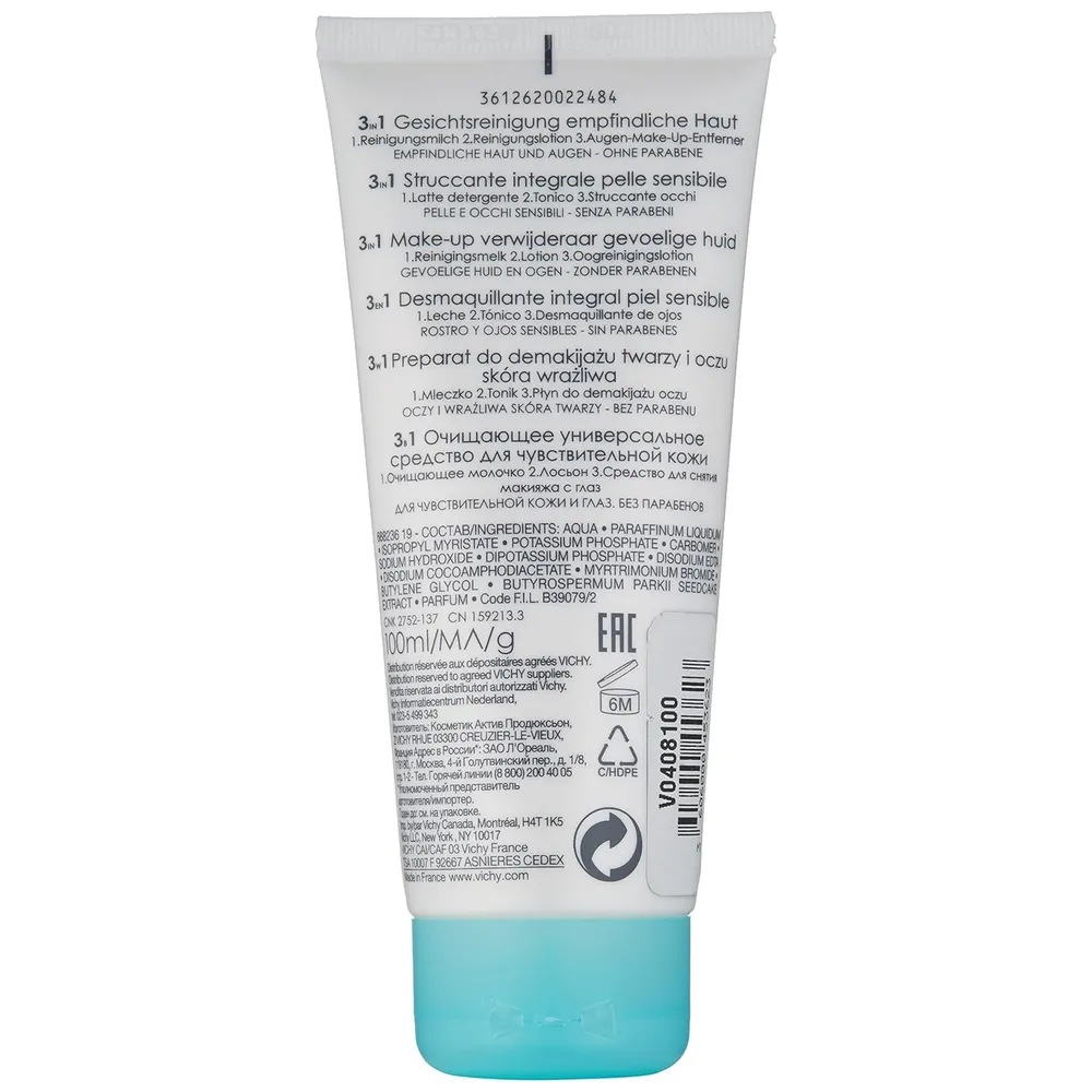 LOCION LIMPIADORA FACIAL PURETE THERMALE VICHY 3.3 OZ / 97 ML