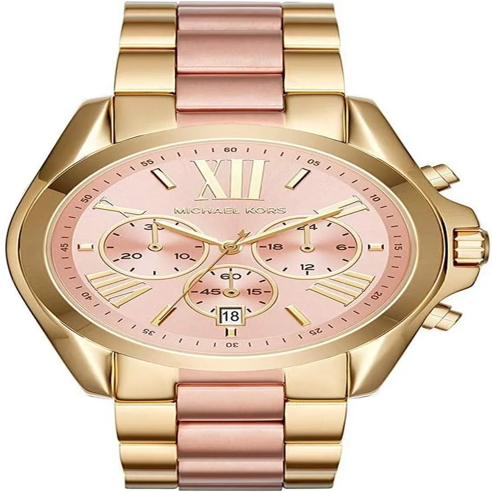 MICHAEL KORS Reloj Bradshaw Reloj cronógrafo de acero inoxidable de 43 mm | Oro