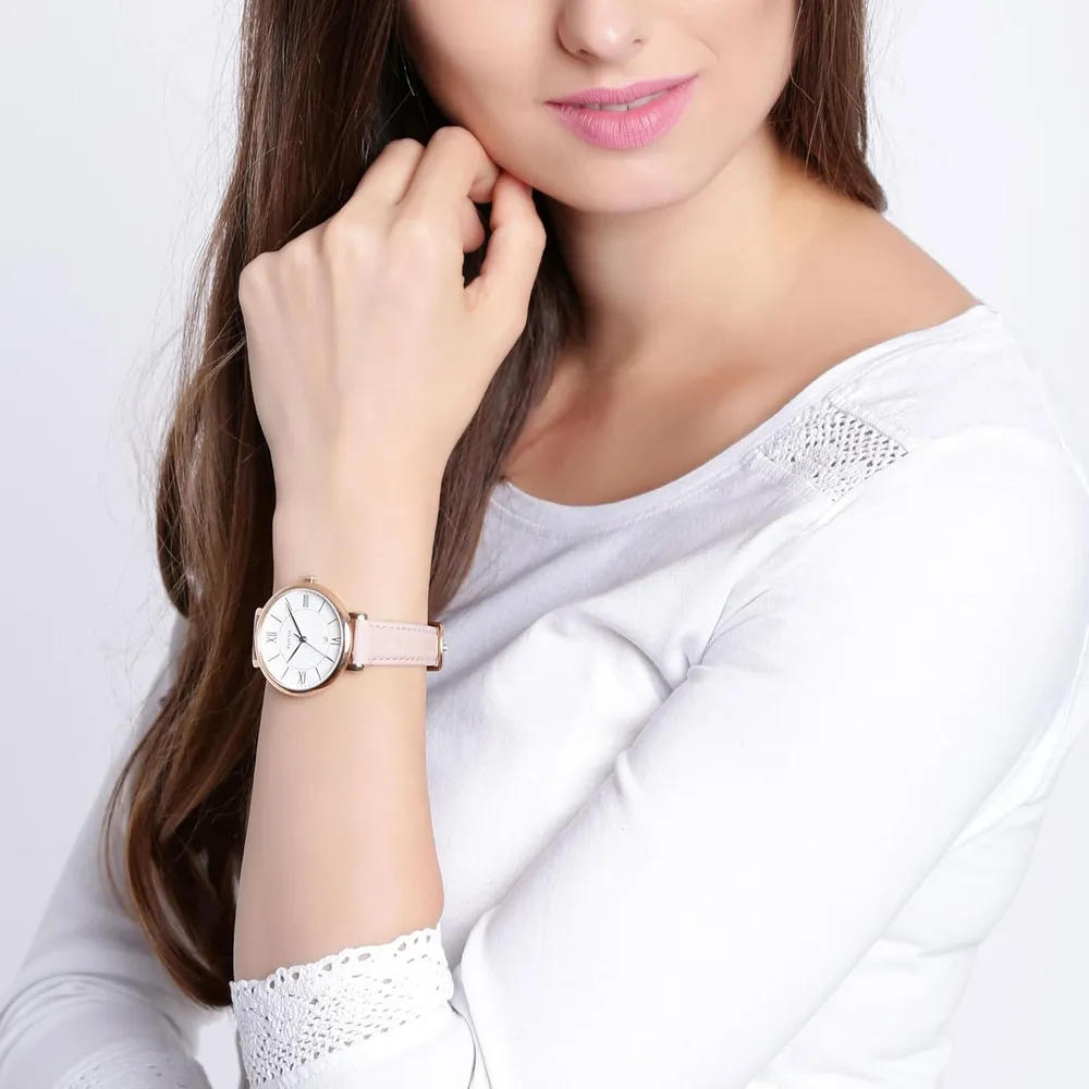 Fossil reloj de cuarzo Jacqueline para mujer, acero inoxidable | Rosa