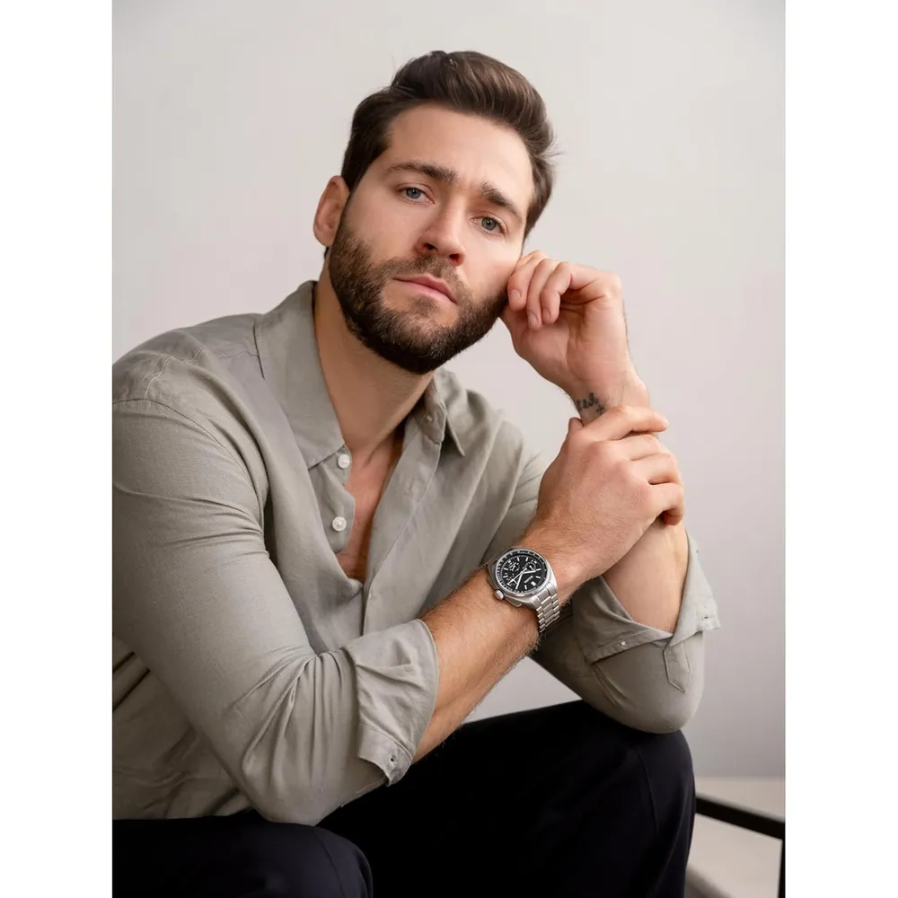 Bulova reloj Archive Lunar Pilot cronógrafo cuarzo hombre 6 agujas | Plateado