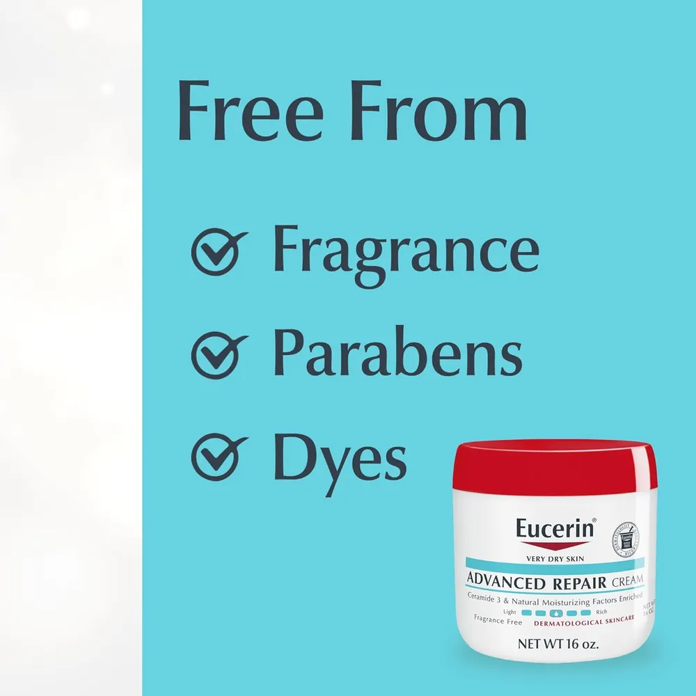 EUCERIN CREMA CORPORAL REPARADORA AVANZADA PARA PIEL MUY SECA 16 OZ